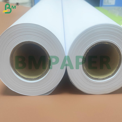 Rotoli di carta per plotter CAD ad alta precisione, bianchi, bifacciali, 20 libbre