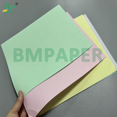 75gsm 216 x 279mm White Pink Green Blue Carbonless Paper For Receipt