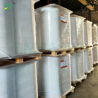 FDA Resistenza all'umidità Carta per avvolgere cannucce per bevande bianche in rotolo