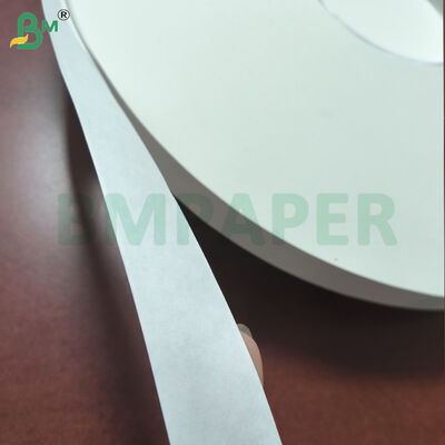 Rotoli fessurati di carta kraft bianca per imballaggio cannucce 24 gsm 35 mm rotolo