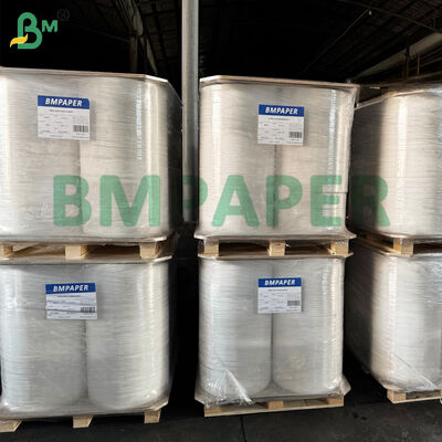 Rotoli fessurati di carta kraft bianca per imballaggio cannucce 24 gsm 35 mm rotolo