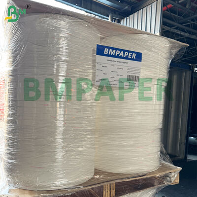 Rotoli fessurati di carta kraft bianca per imballaggio cannucce 24 gsm 35 mm rotolo