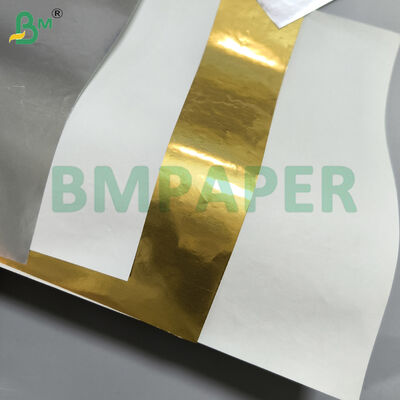 70 / 80gm Carta metallizzata resistente all' umido per etichette di birra Oro e argento