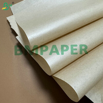 Food Grade Heat Sealable 15gsm PE Laminated 40g 50g Brown Wrapping Paper for Plastic Forks Packing