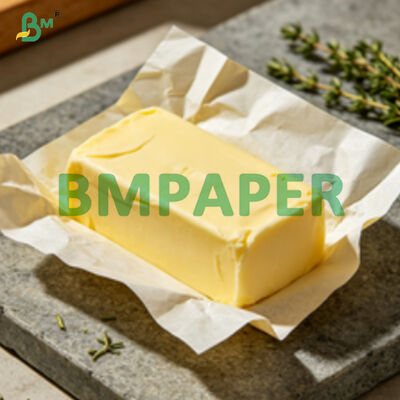 FDA Margarine Wrapping Paper 40gsm 50gsm In Roll 600mm For Butter Packaging
