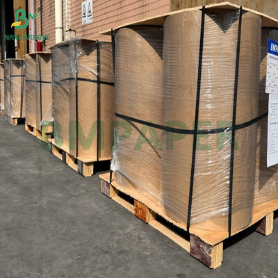 Carta Kraft marrone polirizzata per avvolgimento di posate di grado alimentare 40+9 800 mm 900 mm
