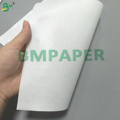 Carta patinata bianca 43 - 45 gsm per coperchi di yogurt, patinata su un lato