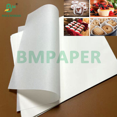 Carta antiaderente e resistente al grasso da 30 g/m² e 40 g/m² per la produzione di pirottini per dolci 27,25 x 28 pollici