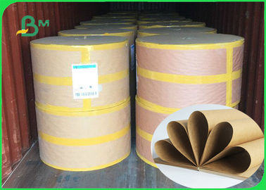 250 / 300 / 300gm Buona resistenza superficiale Gloss Kraft Paper Roll per imballaggio