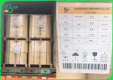 FDA 60 grammi carta kraft non sbiancata 15 mm rotolo per la fabbricazione di cannucce di carta