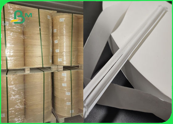 Biodegradabile FDA approvato 32mm 44mm 24 26 28gsm carta da imballaggio per paglia alimentare per paglia da bere