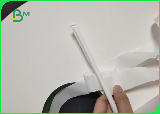 Biodegradabile FDA approvato 32mm 44mm 24 26 28gsm carta da imballaggio per paglia alimentare per paglia da bere