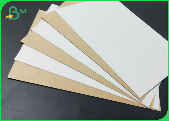 Materiale della scatola di imballaggio in legno bianco con retro marrone carta kraft di qualità alimentare