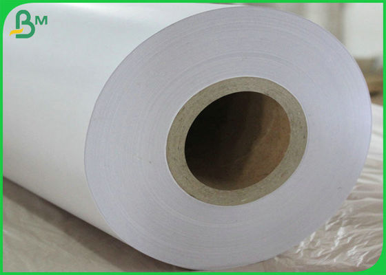 Rotolo bianco luminoso 20lb della carta per scrivere del getto di inchiostro 36 pollici di x 150ft 3 pollici di centro