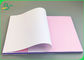 rotolo senza carbonio continuo bianco blu della carta copiativa di rosa 48g per la stampa Bill