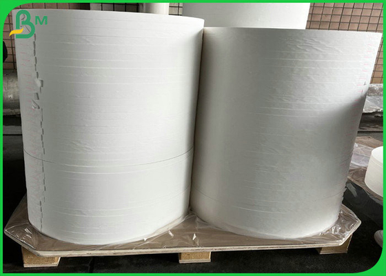 Straw Wrapping Paper bianco 24g 28g materiale della pasta di cellulosa 53mm/di 38mm