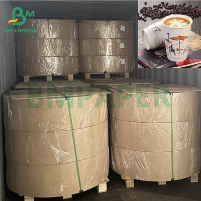 Bianco 200g + 15g Tazze da caffè PE rivestito carta laminata Cupstock