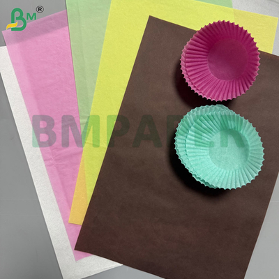 Carta colorata da 40 gsm per facilitare lo scivolamento per la produzione di cupcake, porta muffin, materia prima