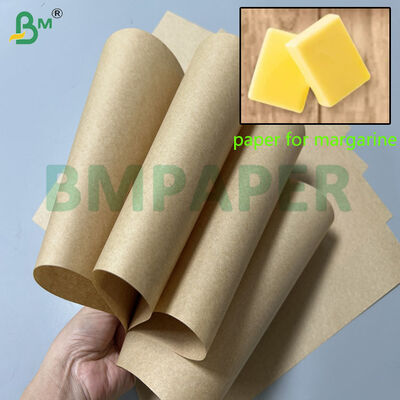 60 gm 70 gm carta a prova di grasso di colore marrone per margarina 1000 mm 1100 mm