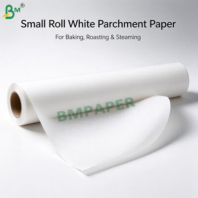 Rotoli di carta da forno in silicone bianco, carta pergamena antiaderente da 38 g/m² per cottura al forno