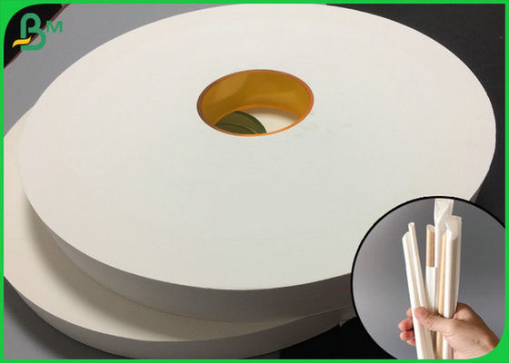 paglia bianca 44mm di 28gsm 38mm Straw Wrapping Paper For Packaging singola